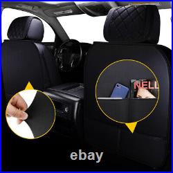Leather Car Seat Cover For Silverado Chevy GMC 2007-2021 Sierra 1500 2500/3500HD