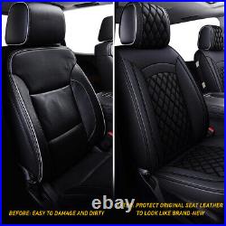 Leather Car Seat Cover For Silverado Chevy GMC 2007-2021 Sierra 1500 2500/3500HD