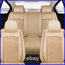 Leather Car Seat Covers Full Set/Front Cushion Accessories For Toyota Breathable