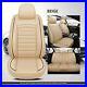 Leather Car Seat Covers Full Set Front Rear Cushion For Ford F150 Truck Pickup