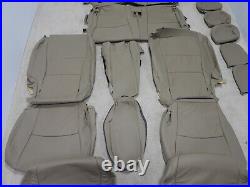 Leather Seat Covers Fits 2008-2010 Toyota Highlander 3 Row Ivory AR28