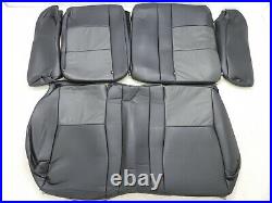 Leather Seat Covers Fits Chevrolet Malibu 2008 2009 LS LT Hybrid Black Grey Z34