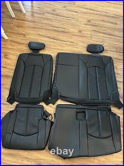 Leather Seat Covers Fits Chevrolet Traverse LT LS 8-seats Black 3rd Row Only