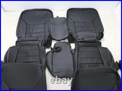 Leather Seat Covers Fits Kia Sorento L LX S 2020 Black Z21