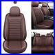 Leather Seat Covers Full Set 5 Seats Front & Rear Cushion Accessories For TOYOTA