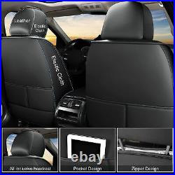Luxury 5-Seat Car Seat Cover For Kia K5 2021-2023 PU Leather Full Set Cushion