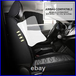 Luxury Faux Leather Car Seat Cover Pad Cushion Full Set For Kia Seltos 2021-2024