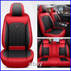 Luxury Faux-Leather Car Seat Covers Front Rear Full Set Cushion For Hyundai