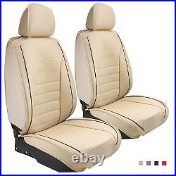 Luxury Leather Front Rear Car Seat Covers 5-Seats Cushion Full Set Universal SUV