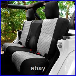 Neoprene Custom Fit Car Seat Covers for 2007-2018 Jeep Wrangler JK 4DR Full Set