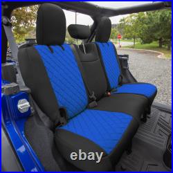 Neoprene Custom Fit Car Seat Covers for 2018-2021 Jeep Wrangler JL 4DR Rear Set