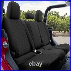 Neoprene Rear Set Custom Fit Seat Covers for 2020 2022 Jeep Gladiator
