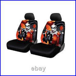New Harley Quinn Auto Car Seat Covers Floor Mat Keychain Cover Set For Toyota