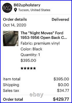 Night Moves 56 ford truck bench seat cover. See Description. Free Shipping