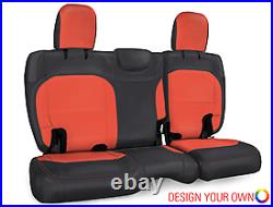 PRP Orange Rear Bench Cover 18+ Jeep Wrangler JL 4 Dr Non Rubicon Cloth Seats