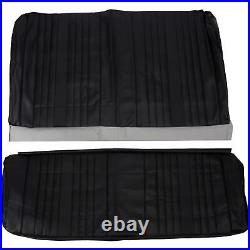 PUI 69AS10C Rear Seat Upholstery, 1969 Chevelle Coupe, Black