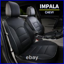 PU Leather Car Seat Covers Full Set Waterproof Seat Cushion Fit Chevrolet Impala