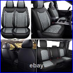 PU Leather Car Seat Covers Set 5-Seats For Dodge Ram 1500 2009-2021 2500 3500 US