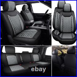 PU Leather Car Seat Covers Set 5-Seats For Dodge Ram 1500 2009-2021 2500 3500 US