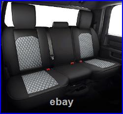 PU Leather Car Seat Covers Set 5-Seats For Dodge Ram 1500 2009-2021 2500 3500 US