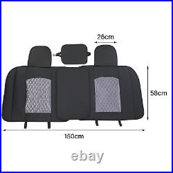 PU Leather Car Seat Covers Set 5-Seats For Dodge Ram 1500 2009-2021 2500 3500 US