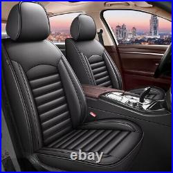 PU Leather Full Set Car 5-Seat Covers Cushion Black For Dodge DART 2013-2016