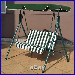 Patio Garden Bench Love Seat Cover Shade Swing Sofa Glider Hammock Green Stripes