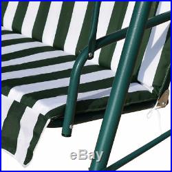 Patio Garden Bench Love Seat Cover Shade Swing Sofa Glider Hammock Green Stripes