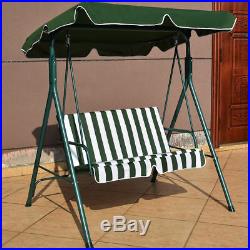 Patio Garden Bench Love Seat Cover Shade Swing Sofa Glider Hammock Green Stripes