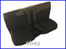 Plain Black Velour Bench Seat Cover Fit Ford Courier 1983 Without Headrest