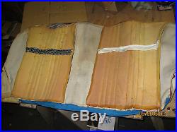 Pr. NOS Fiat#Early Spider 124/2000 Mahogany/Brown Rear Back Seat Cover/Upholstery