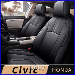 Preferential! Fit HONDA CIVIC 2016-2021 Black 5-Seat Car Seat Cover Waterproof