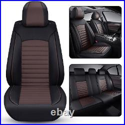 Premium PU Leather Car Seat Covers Full Set Front Rear Cushion For JEEP Wrangler