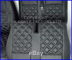 Premium- Vw Transporter T5 Triple Bench Van Seat Cover Grey Bentley