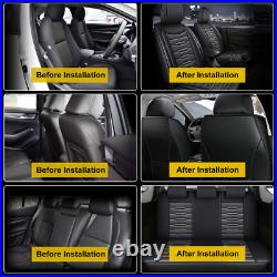 Pu Leather Car Seat Covers Full Set Cushion Grey Pad For Gmc Terrain 2010-2024