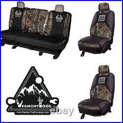 Realtree Lowback Seat Cover Camo + Realtree Full Size Bench Seat Cover