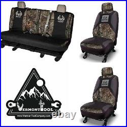 Realtree Lowback Seat Cover Camo + Realtree Full Size Bench Seat Cover