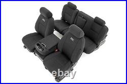 Rough Country GM Neoprene Front and Rear Seat Covers Blk 07-13 1500 11-13 2500