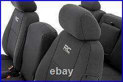 Rough Country GM Neoprene Front and Rear Seat Covers Blk 07-13 1500 11-13 2500