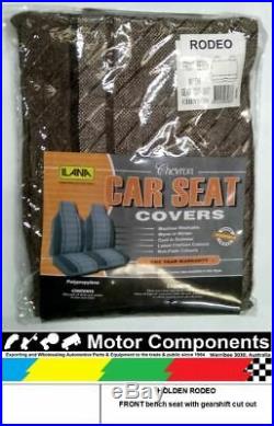SEAT COVER for HOLDEN RODEO FRONT bench seat with gearshift cut out