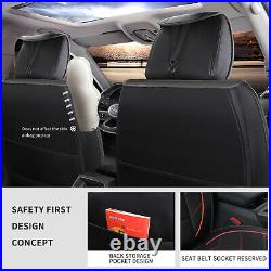 SUV Car Seat Covers Full Set Headrest Leather 5 Seat for Volkswagen Tiguan Jetta