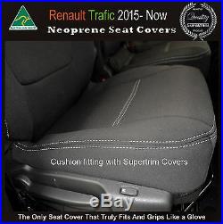 Seat Cover 2015-Now Renault Trafic Van Front Bench Bucket Premium Neoprene