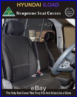 Seat Cover Fits 08-Now Hyundai Iload Front Bench Bucket (FB+MP) Premium Neoprene