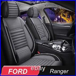 Seat Cover For Ford Ranger 2019-2021 Full Set 5 Seats Linen Fabric Auto Sedan