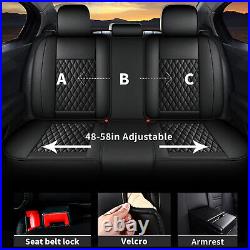 Seat Cover For Honda Pilot 2007-2021 Waterproof Faux Leather Full Set 5 Seats