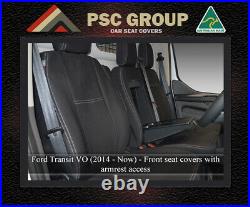 Seat Cover Ford Transit Front Bench Bucket (FB) 100% Waterproof Premium Neoprene
