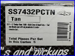 Seat Saver Tan Rear Back Bench Seat Cover SS7432PCTN Fits 11-17 Dodge Ram 1500