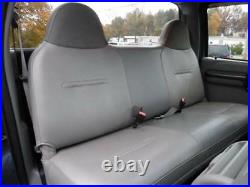 Solid Gray Mesh Fabric Bench seat cover Fit Ford F-250, F-350, F-450 99-08 Truck's