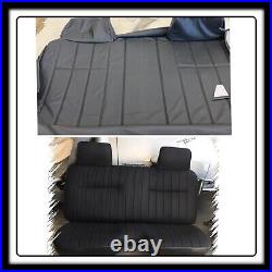 TOYOTA Pickup Bench Seat Covers 1987-94 CHARCOAL GREY VINYL (Lg. Center cut out)