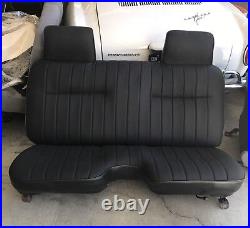 TOYOTA Pickup Bench Seat Covers 1987-94 CHARCOAL GREY VINYL (Lg. Center cut out)